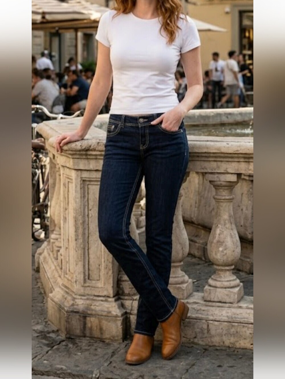 BKE Denim Payton Dark Blue Straight-Leg Jeans 30